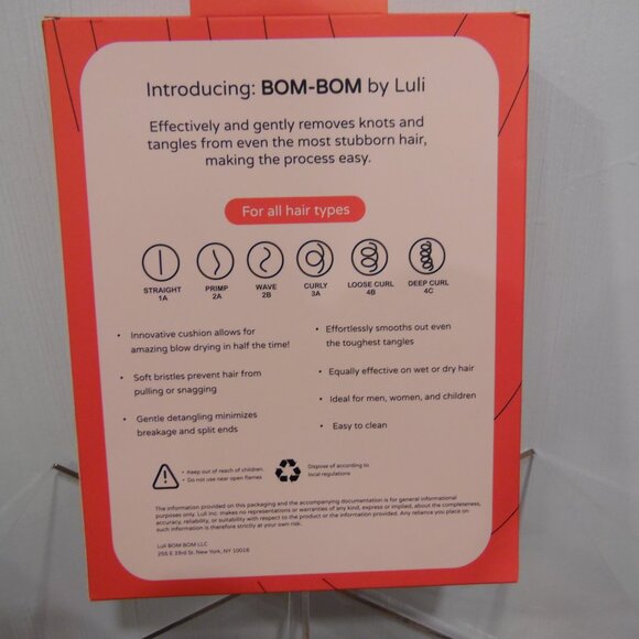 BOM-BOM by Luli Hairbrush set makes hairbrushing easy thru tangles and snarls - Picture 2 of 6